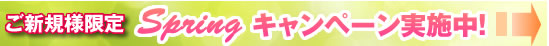 スプリングキャンペーン(新規ご契約者様限定)
