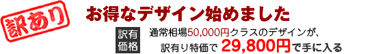 お得なデザイン始めました。